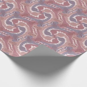 Stylized Swirling Hares Tesselation 2 Wrapping P Wrapping Paper