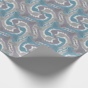 Stylized Swirling Hares Tesselation 3 Wrapping P Wrapping Paper