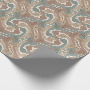 Stylized Swirling Hares Tesselation 6 Wrapping P Paper