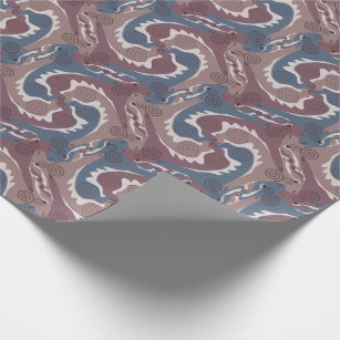 Stylized Swirling Hares Tesselation 7 Wrapping P Wrapping Paper