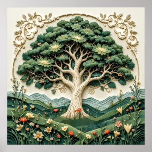 Stylized Tree #1 Poster