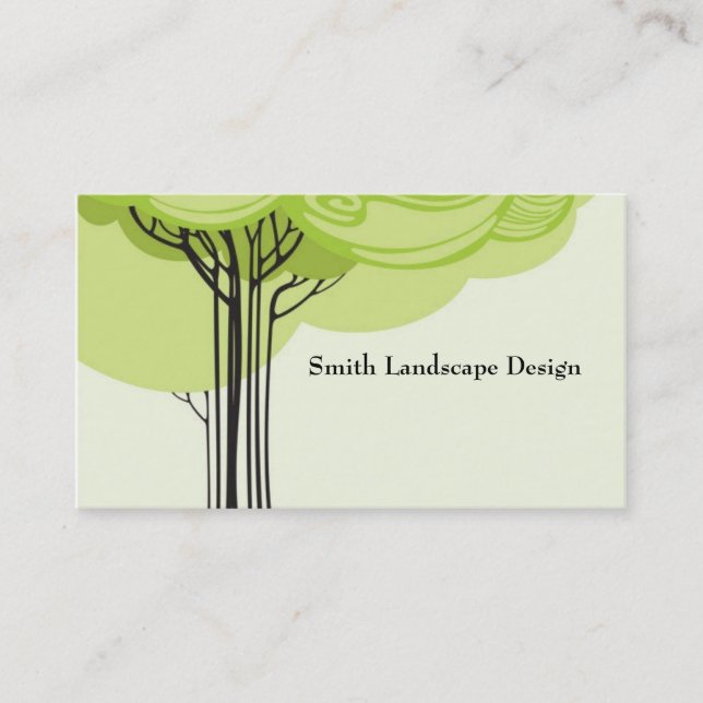 Stylized Tree Business Card (Front)