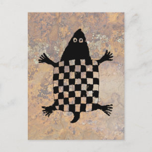 Stylized Turtle - Mimbres Pottery Design Postcard