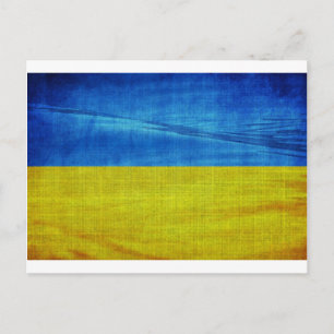 Stylized Ukraine Flag Postcard