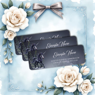 Stylized unicorn in floral splendour. 