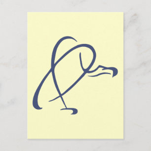 Stylized Vulture Postcard