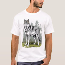 Stylized wolf T-shirt