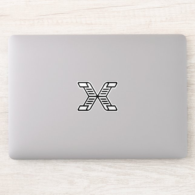 Stylized X Letter Monogram (Computer)