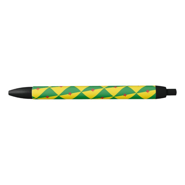 Stylo à bille du drapeau de la Guyane (Devant)