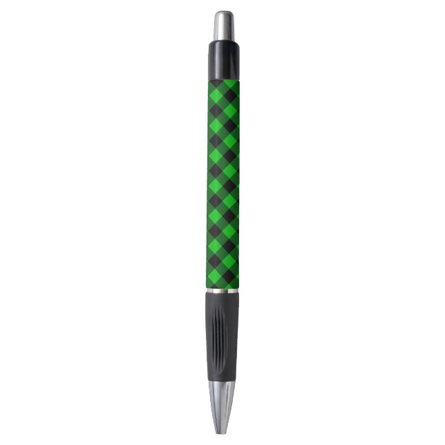 Stylo à chèque vert noir (Devant (Vertical))