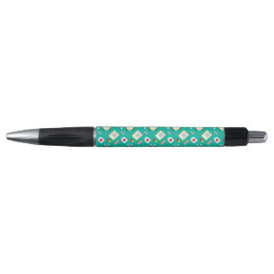 Stylo à encre noire motif