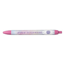 Stylo à fleurs couleur arc-en-ciel personnalisable