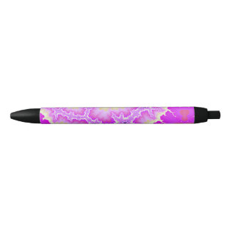 Stylo à l'encre noire de stylo abstrait de pourpre