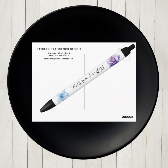 Stylo à motifs floraux | Cadeau Office personnalis (Créateur téléchargé)