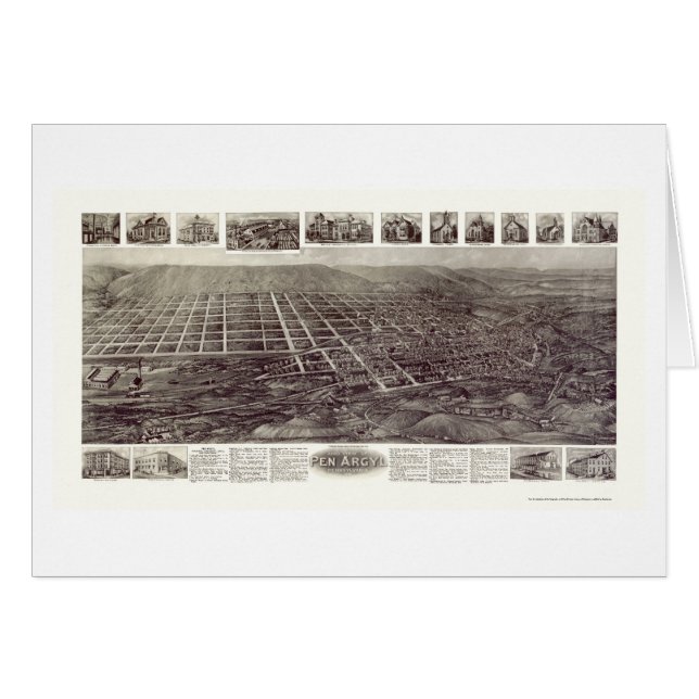 Stylo Argyl, carte panoramique de PA - 1916 (Devant horizontal)