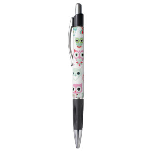 Stylo arrière - plan en pastel de hibou de couleur de