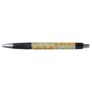 Stylo Art Nouveau vintage de grille de motif de la natur