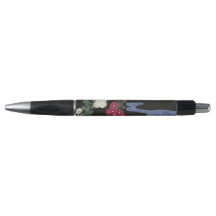 Stylo Art vintage d'Ohara Koson représentant des chrysan