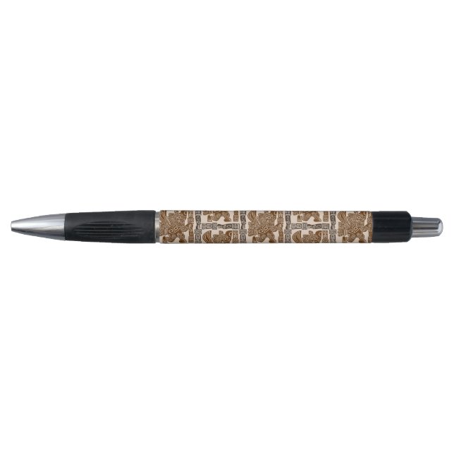 Stylo Aztec Eagle Guerrier Tribal Art antique (Devant)