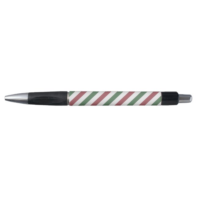 Stylo Bandes de Noël personnalisables (Devant)