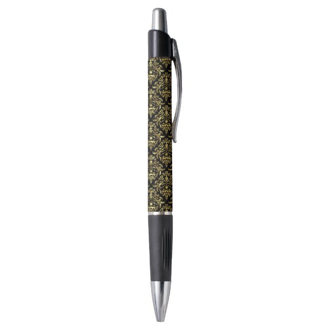 Stylo Black And Faux Gold Floral Damas (Bas (Vertical))