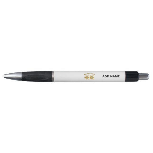 STYLO BLANC PERSONNALISABLE MODERNE ET DE STYLE, MARQUE  (Devant)