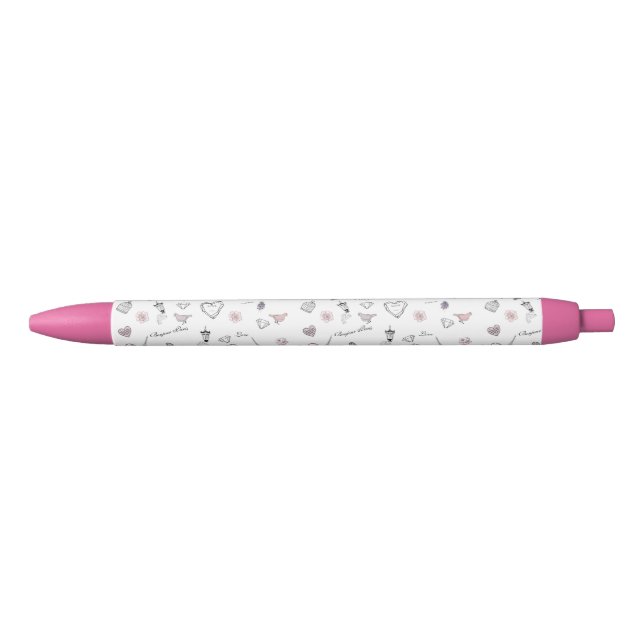 Stylo Bleu Amour à Peris Bohemian Chic Floral Boho Girl (Devant)