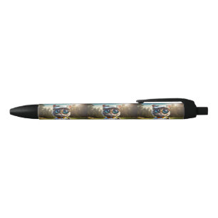 Stylo Bleu Amusant Animé Cat Golf Player,