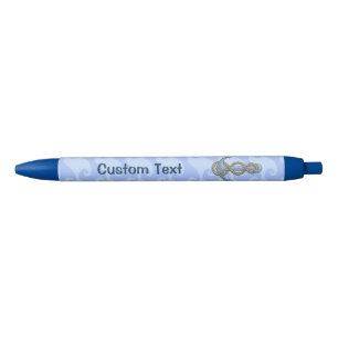 Stylo Bleu Ancre avec corde
