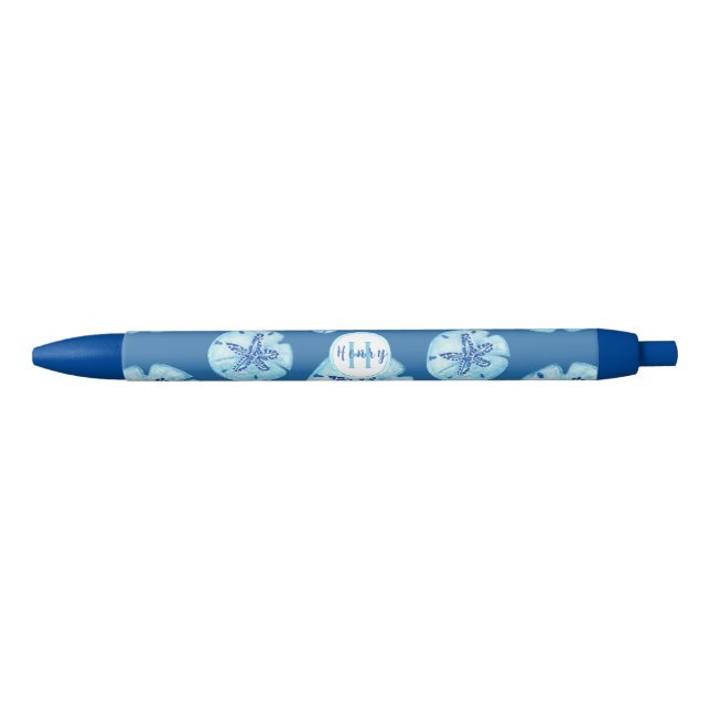 Stylo Bleu Aqua-turquoise sable bleu dollar aquarelle personn (Devant)