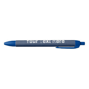 Stylo Bleu Blue Jeans Fabric - Ajouter votre texte - Personna