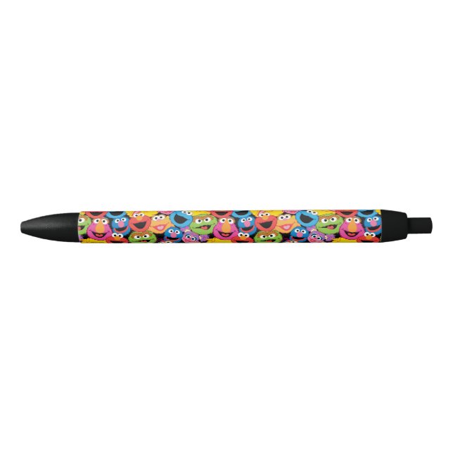 Stylo Bleu Caractère de rue Sésame Face au Motif (Devant)