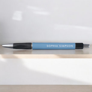 Stylo bleu clair minimaliste moderne