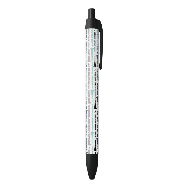 Stylo Bleu Clarinets Grunge - Bleu et gris (Bas (Vertical))