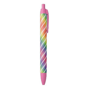 Stylo Bleu Couleurs arc-en-ciel Modèle bleu violet vert rose 