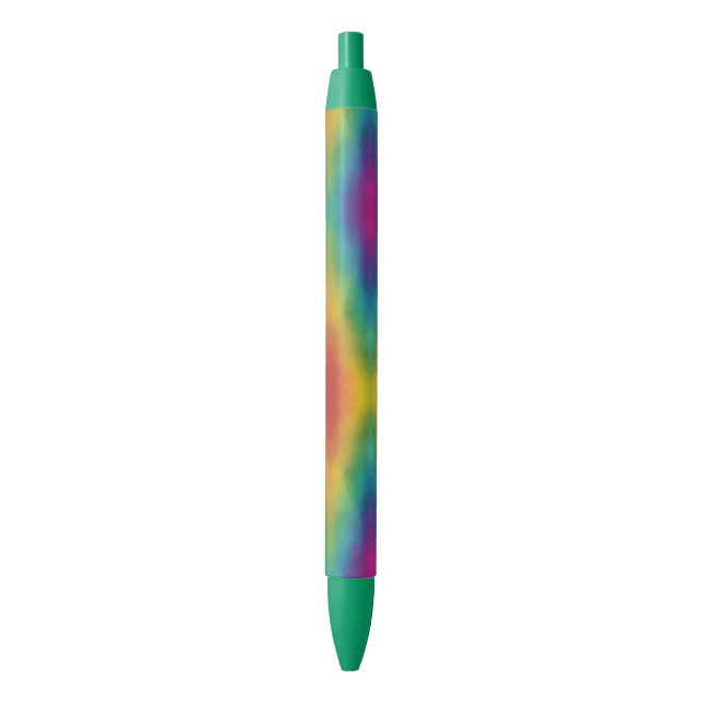 Stylo Bleu Couleurs arc-en-ciel tendance personnalisées Modèl (devant Vertical)