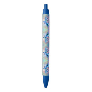 Stylo Bleu Couple dauphin - Heureux - Beau