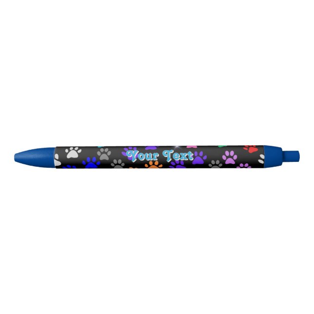 Stylo Bleu Customizable Puppy Paw prints  (Devant)