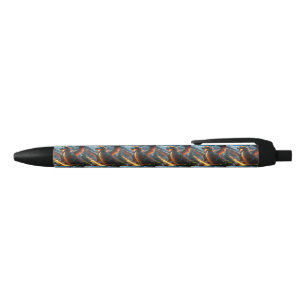 Stylo Bleu Dragon de respiration par le feu effrayant,