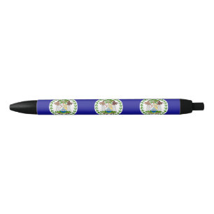 Stylo Bleu Drapeau bélizien