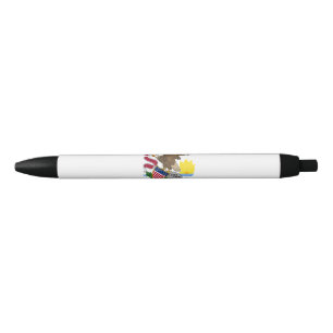 Stylo Bleu Drapeau de l'État de l'Illinois