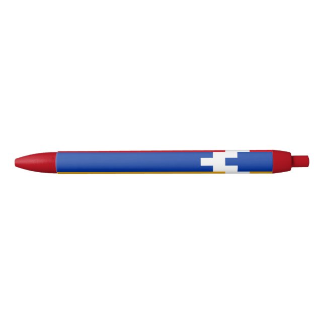 Stylo Bleu Drapeau du Haut-Karabakh (Devant)