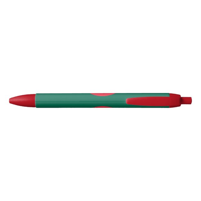 Stylo Bleu Drapeau patriotique du Bangladesh (Dos)