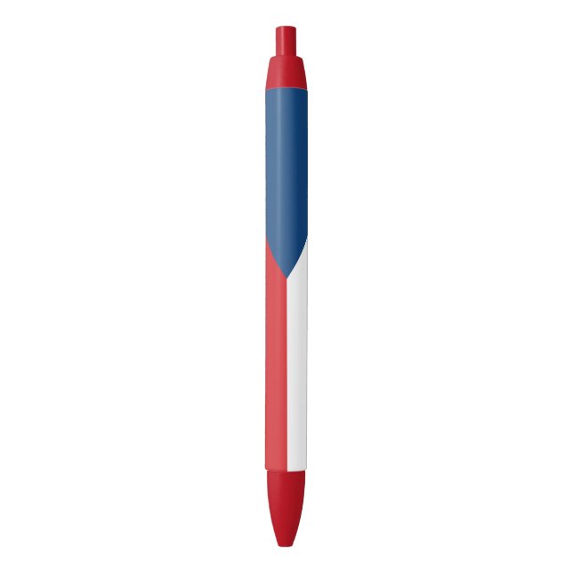 Stylo Bleu Drapeau République tchèque (devant Vertical)