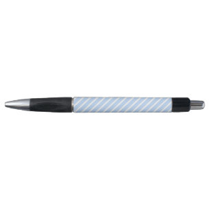 Stylo Bleu et blanc cinq bandes motif