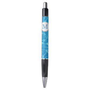 Stylo Bleu étincelant Bleu Baignade Pool Bleu Monogramme