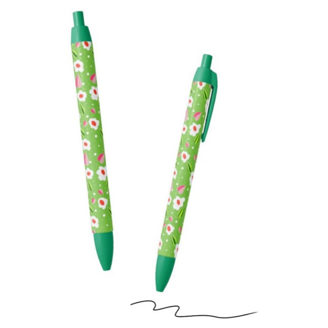 Stylo Bleu Floral (Créateur téléchargé)