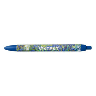 Stylo Bleu Irises Vincent van Gogh Fleurs Peinture Art