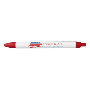 Stylo Bleu Je suis un R.A.T : Républicain contre Trump