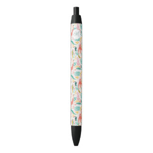 Stylo Bleu Joli Singe animal de la jungle de couleur initiale